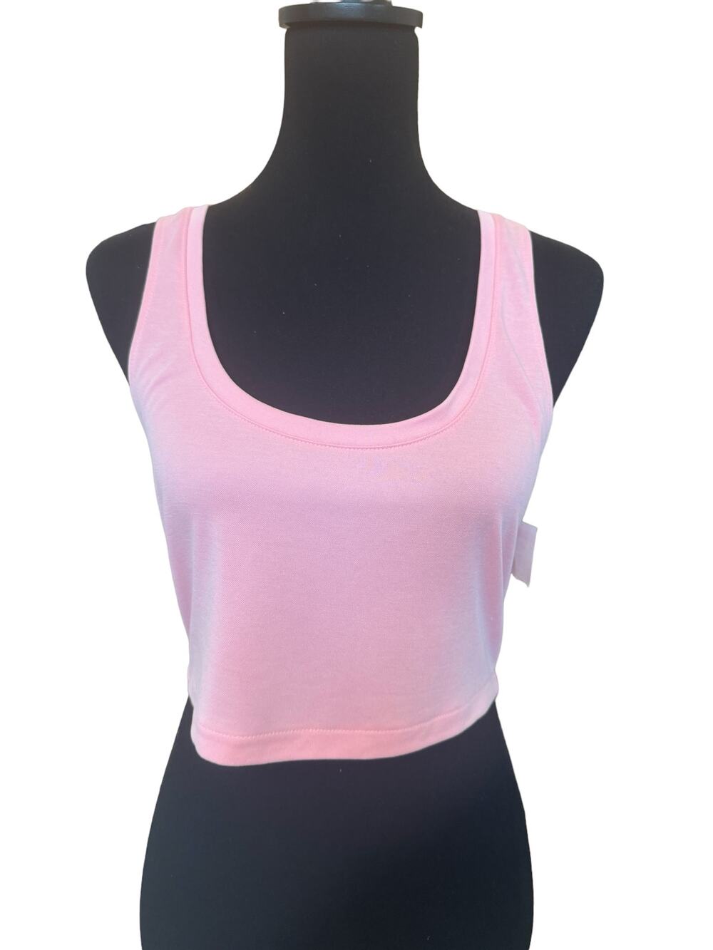 New ~ OPEN EDIT ~ (Nordstrom) ~ Pink Peony Crop Tank Top Size S. MODAL SOFT